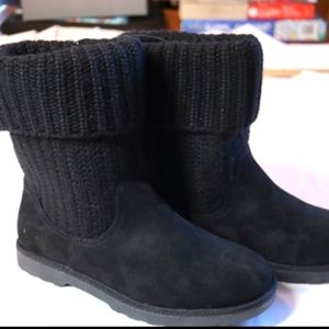 Falls Creek Women’s CORA Pull On Knit Trim Fashion Boots Size 8 Medium B…